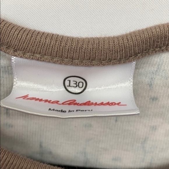 Hanna Andersson Floral Long Sleeve Dress Pink 130 - Picture 4 of 5